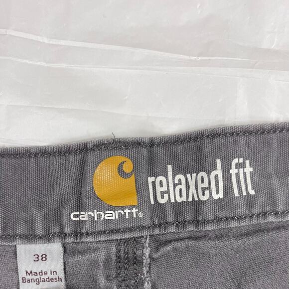 Vintage Y2K Carhartt Khaki Work Shorts + Gray Relaxed Fit Shorts Bundle Men’s 38 - Picture 15 of 16